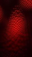 Abstract animation with moving lava sparkles. Design. Sparkling particles move in waves of lava in space. Computer abstract lava of glowing particles video