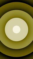 Yellow and green background.Design. A bright abstraction in which a twisted loop expands and narrows in a circle. video
