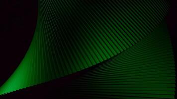 a rayas 3d estructura enfermedad de buzo y gira diseño. curvo resumen espiral Moviente en negro antecedentes. curvo estructura gira en oscuro espacio video