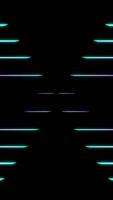 Black background.Design.Bright multicolored blue and purple lines created in animation that shimmer and sparkle. video