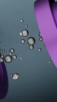 Balls move in 3d tubes. Design. 3D animation with pipes and moving balls. Bubbles or balls move through technical pipes video
