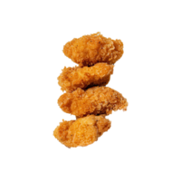 Set of delicious chicken nugget on transparent background. png