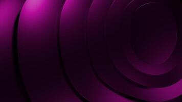 Purple and red bright background. Design. Circles of different sizes circled slowly rotate around in a cartoon abstraction. video