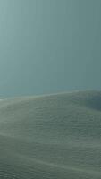 A gray,empty desert. Design.A light landscape made in computer graphics moving forward with a misty sky. video