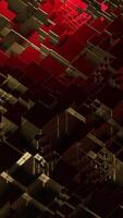 Space with wave distortions and square shapes. Design. Distortion waves move in square shape. Background of geometric squares is distorted like ripples on water video