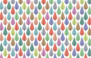 Seamless colorful trees pattern vector