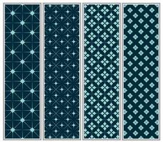 Star Halftone Pattern Set vector