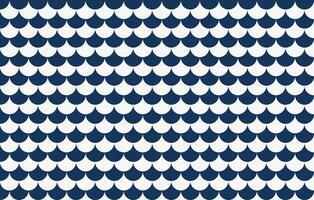 Japanese style tear drop pattern vector