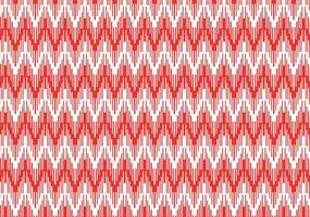 Christmas zigzag red lines fabric pattern vector