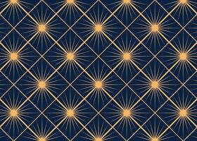 Gold Color Geometric Fabric Design vector