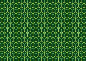 Seamless Hexagonal Line Cube Pattern vector