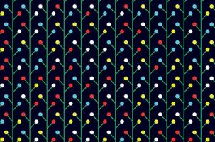 Abstract colorful floral geometric pattern vector