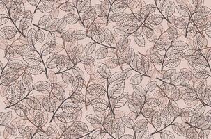 Floral seamless leaves pattern background vector