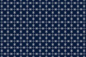 Geometric blue and white fabric pattern vector