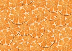Lemons and oranges slices seamless pattern vector