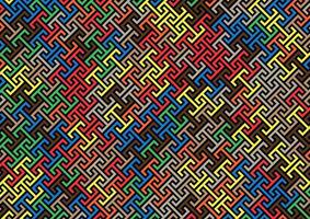 Seamless colorful geometric pattern vector