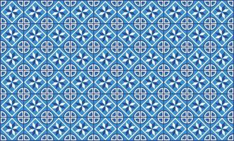 Seamless geometric tile pattern vector