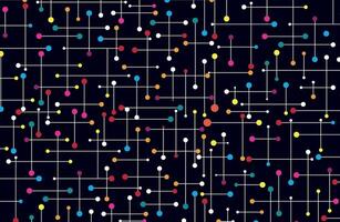 Lines and dots fabric pattern vector