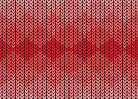 Knitting seamless red pattern vector