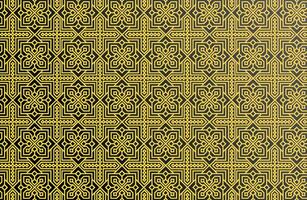 Golden Color Traditional Arabian pattern vector