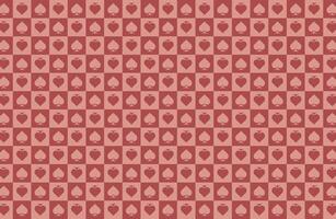 Red color leaves fabric pattern vector