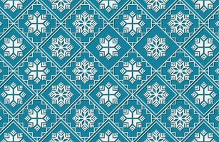 Winter snowflake seamless pattern vector