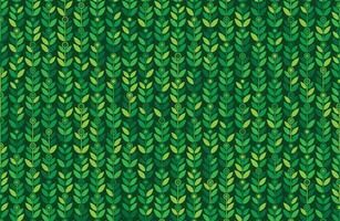 Green Color Leaves Fabric Pattern vector
