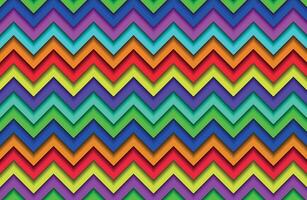 Colorful chevron pattern zig zag background vector
