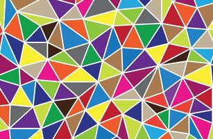Colorful triangle tile pattern vector