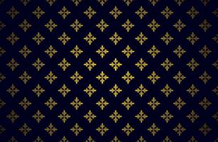 Glowing Gold Color Royal Pattern vector