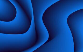 Abstract Blue Wave Gradient Design vector