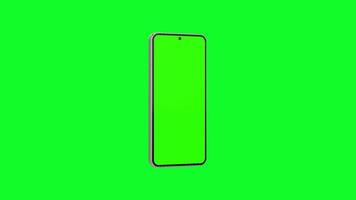 3D greenscreen model animation of modern phone 2K video