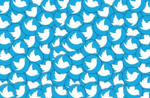 Twitter Logo Pattern Background vector