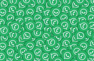 WhatsApp Logo Pattern Background vector