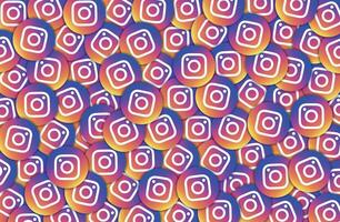 Instagram Logo Pattern Background vector