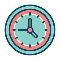 time icon in trendy flat style isolated on background. Clock icon page symbol for your web site design Clock icon logo, app, UI. Clock icon illustration vector