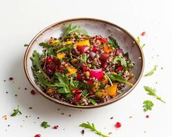 quinoa salad with pomegranate, beetroot and quinoa photo