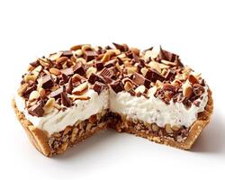 a slice of pie with a piece missing photo