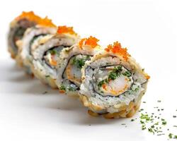 Sushi Roll with Shrimp and Vegetables photo