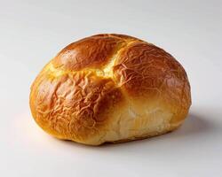 A Bread Bun on a White Surface photo