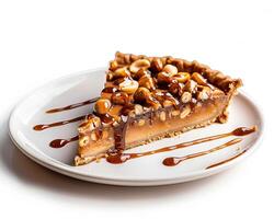 a piece of pie on a plate photo
