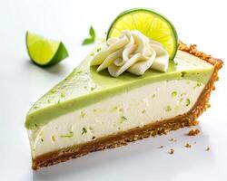 a slice of lime pie photo
