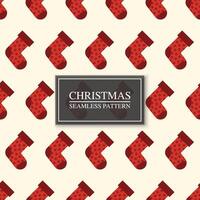 socks seamless geometric pattern. Repeatable christmas background - festive design. Trendy new year print vector