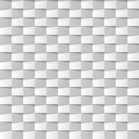 Decorative elegant seamless geometric pattern. White and gray repeatable tile 3d texture. Creative modern paper background vector
