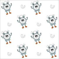 y2k school groovy seamless pattern. Childrens pattern with school supplies and y2k elements. vector