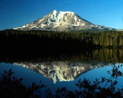 Mountains and lakes scene background, beautiful nature photo