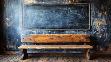 Detailed 8K Photorealistic Chalkboard Wall Texture with Subtle Chalk Marks and Smudges for Educational and Creative Environments photo