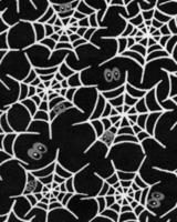 Abstract fabrics black and white background. Textile decoration close view photo