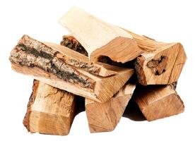 Pine Tree wood stumps on ground after being cut with real wood texture background. photo