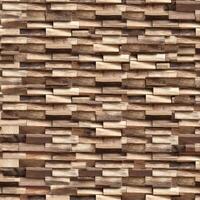 Realistic wooden cubes with the texture of natural of Wood panel background. photo